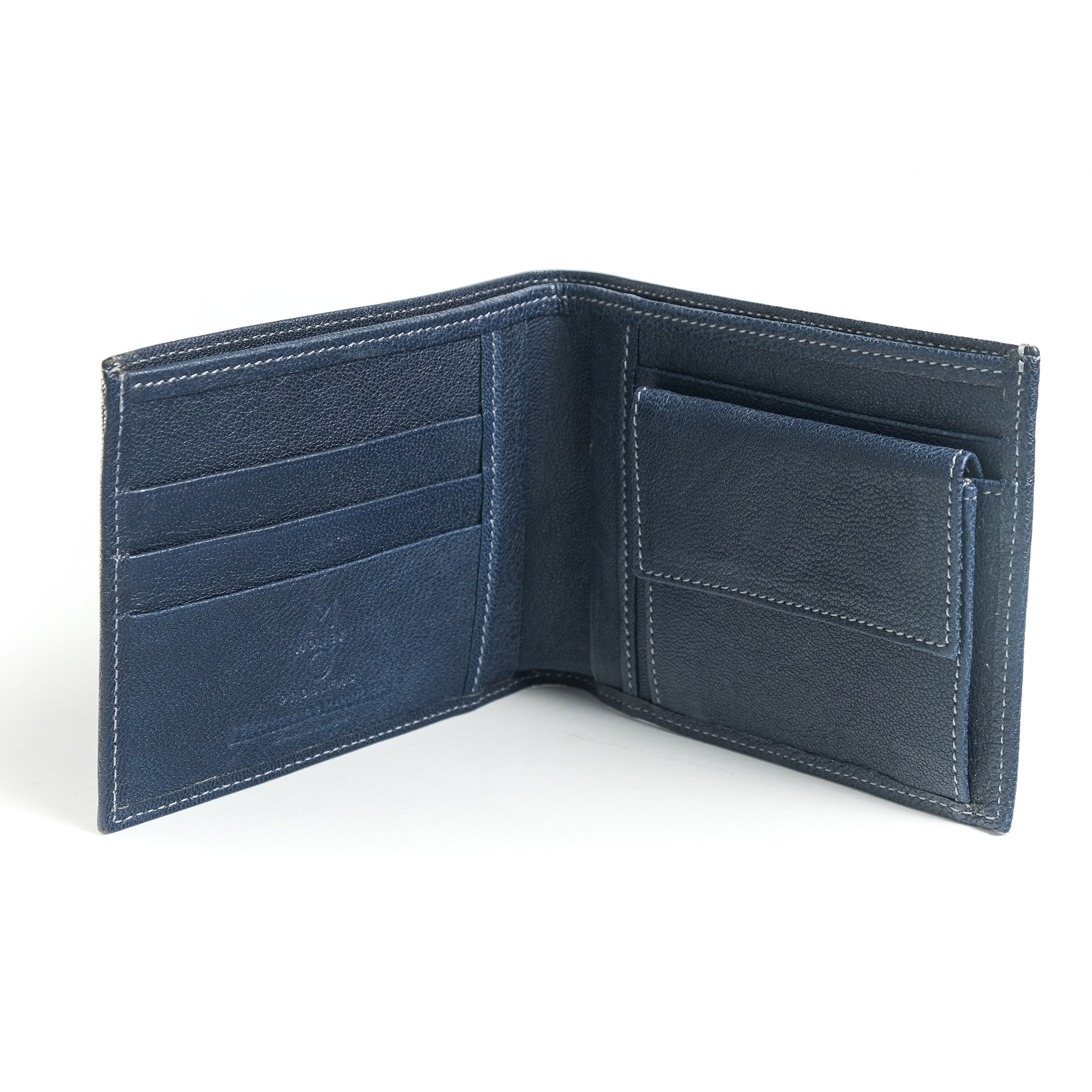 Citza, navy leather wallet – DechkoTzar