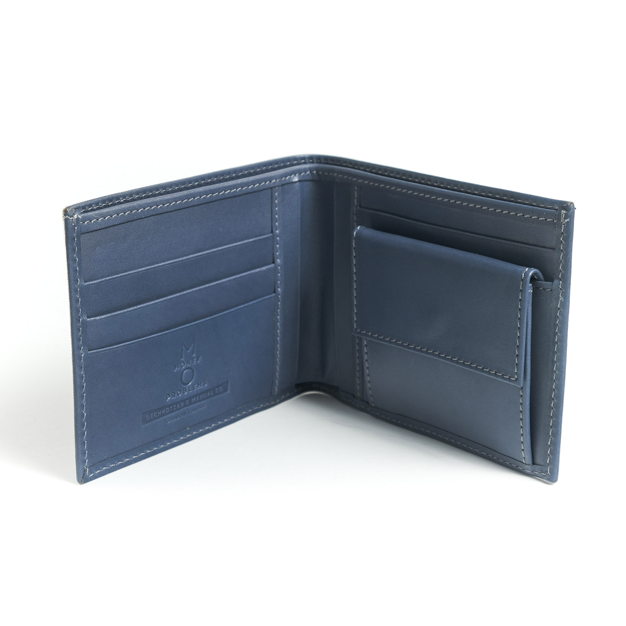 Citza, pigeon blue leather wallet – DechkoTzar