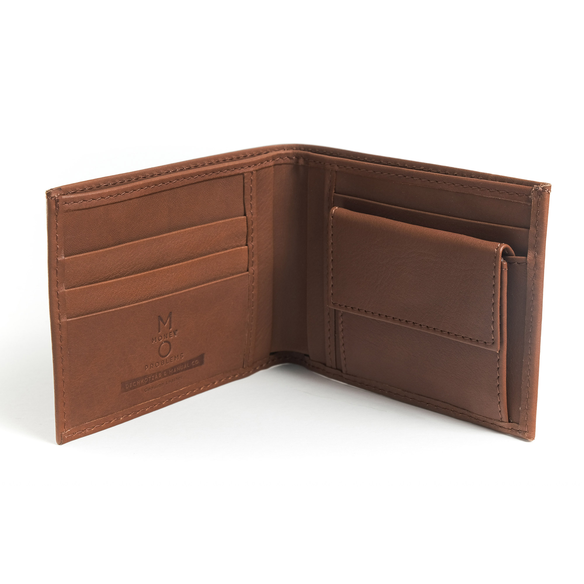 Script, brown leather wallet – DechkoTzar