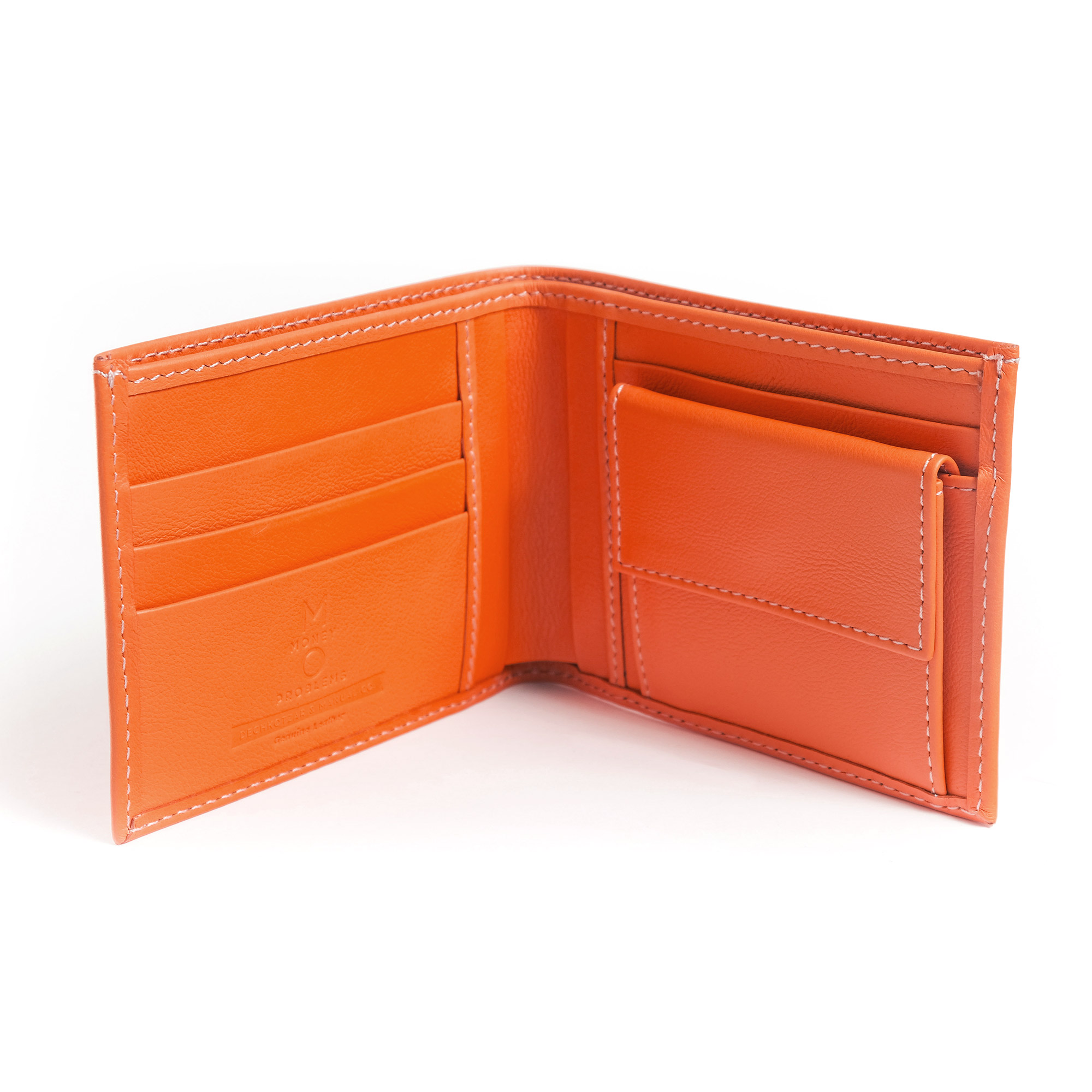 Citza, orange leather wallet – DechkoTzar